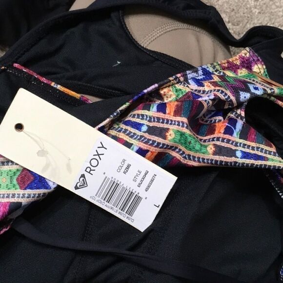 ROXY high neck bikini top. NWT - Picture 10 of 10